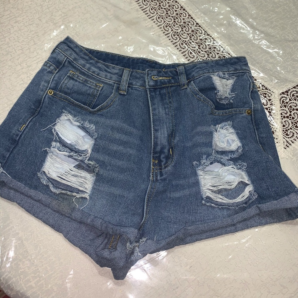 Denim Shorts High Rise